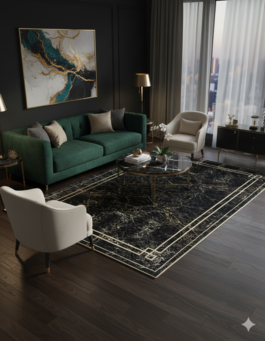 Modern Contemporary Area Rug - 10x7 ft