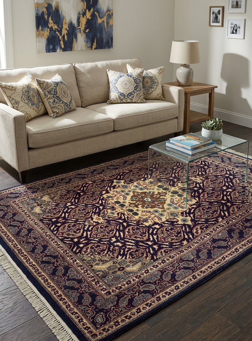 Mader-e-Bacha Rug - 4.5 x 6.5 ft