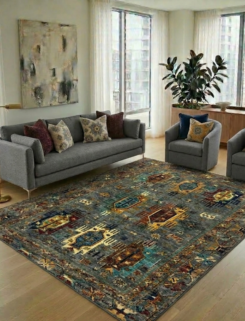 Modern Sultani Rug - 10 x 7 ft