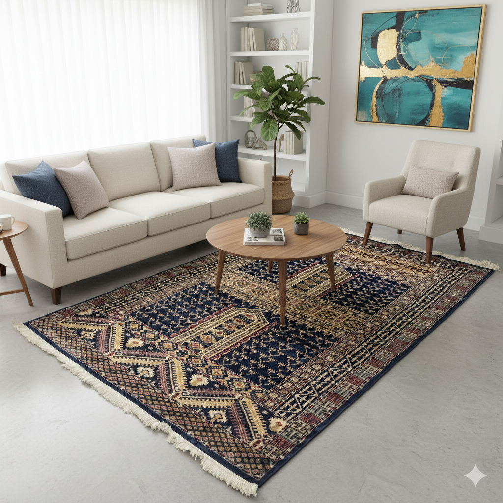 Ensi Bokhara Rug - 4 x 6 ft