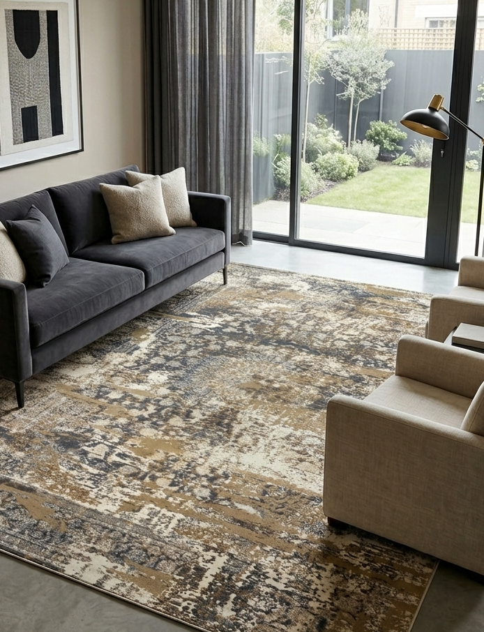 Modern Vintage Rug - 5 x 7 ft