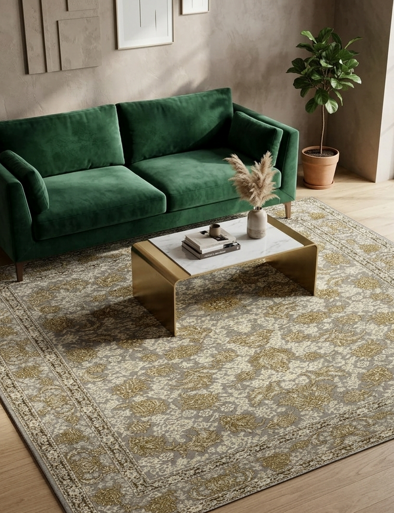 Traditional Floral Rug - 3 x 5 ft