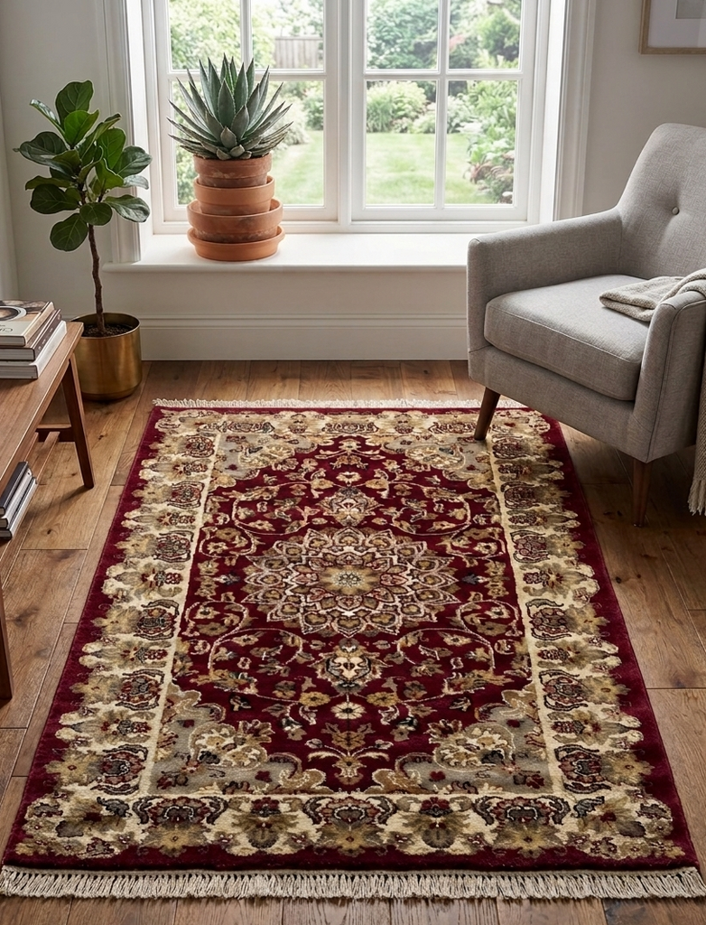 Floral Medallion Rug - 3 x 5 ft