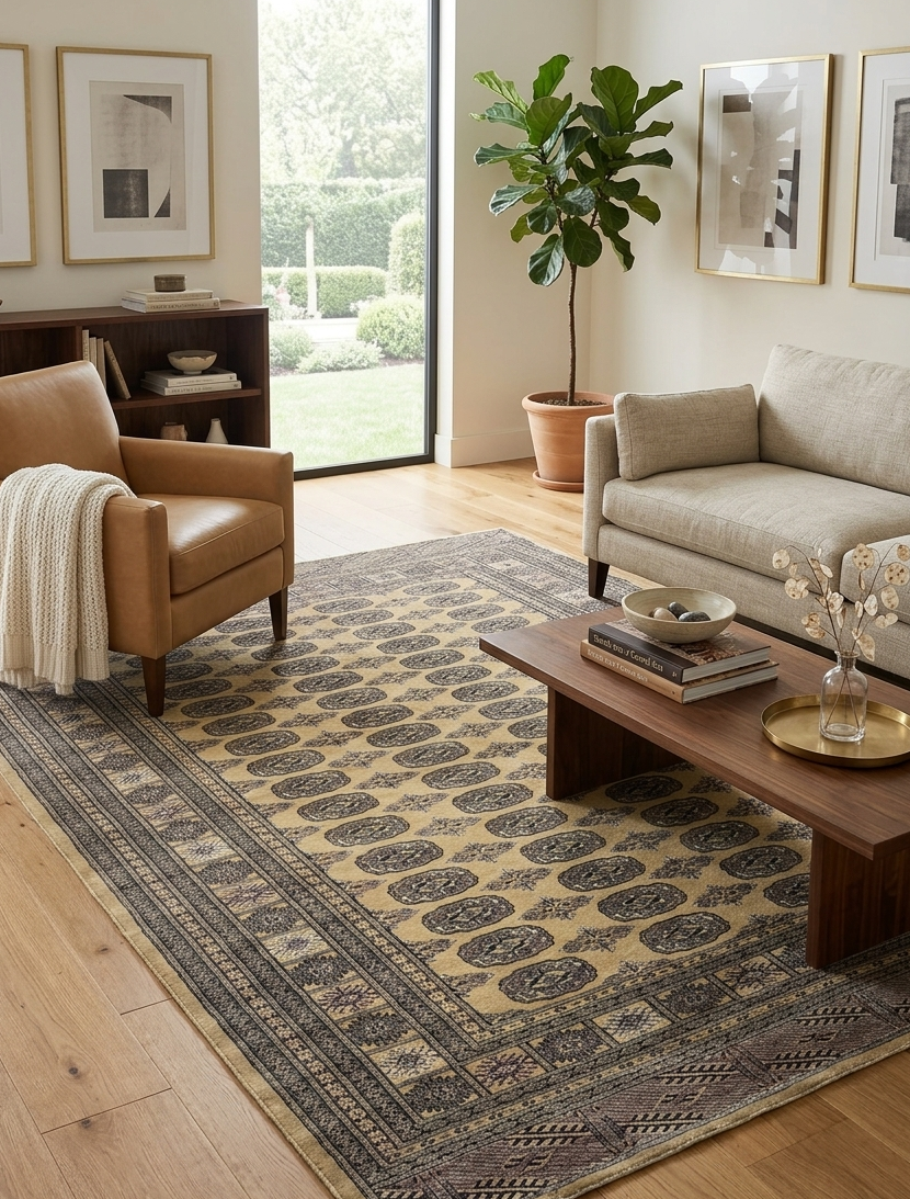 Tekke Gul Rug - 5 x 8 ft
