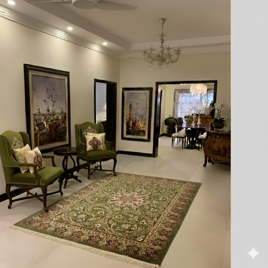 Pak. Persian Floral Rug - 4 x 6 ft